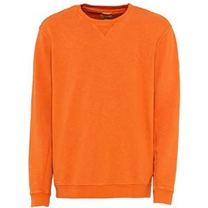 camel active Sweatshirt van katoen, sweatshirt voor heren, Oranje