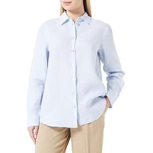 Seidensticker Regular Fit Chemisier À Manches Longues Blouse Femme, Bleu Clair, 48