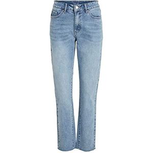 Vila Vistray Dl Rw Raw Straight Jeans - Noos Damesjeans, Lichtblauw jeans