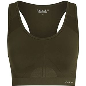 FALKE Madison Low Support With Pads W SB respirant maintien faible 1 pièce, Soutien-gorge de sport Femme, Vert (Herb 7754), XS