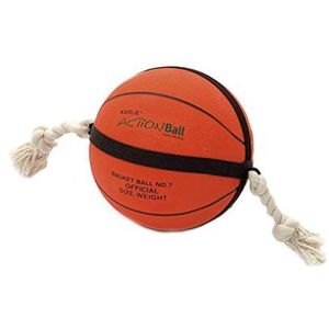Flamingo Actionball hondenbasketbal, 24 cm, oranje/zwart