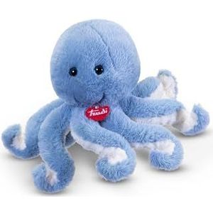 Trudi Sealife Depth - 26576 - pluche octopus blauw - onderwaterdieren en strand - 11 x 24 x 11 cm - maat S