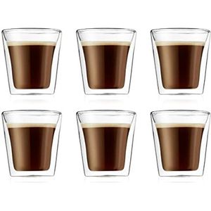 Bodum - 10108-10-12 - Canteen - Set van 6 dubbelwandige glazen - 10 cl