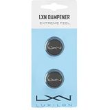 Wilson Luxilon trillingsdemper, LXN Dampener, 2 stuks, voor tennisrackets, grijs, WRZ539000