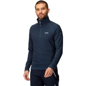 Regatta Montes Fleecetrui voor heren, 1/2 ritssluiting, gestreept, Blauw