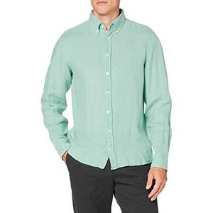 Hackett London Garment Dye Ln Bs Hackett heren business overhemd Garment Dye Ln Bs, blauw (5mklt Aqua 5mk)