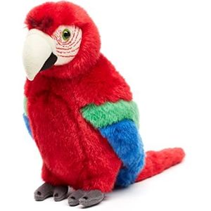 Uni-Toys - Papagei (rood) - 24 cm (Höhe) - Plüsch-Vogel, Ara - Plüschtier, Kuscheltier, V-00212
