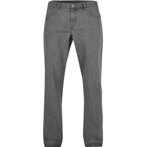 Urban Classics Pantalon en jean ample à bord ouvert pour homme, Gris clair, 44