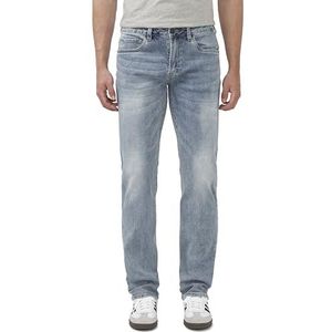 Buffalo David Bitton Straight Six herenjeans, authentiek zwart, 27W/32L, Authentiek zwart