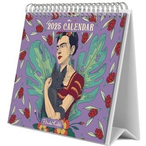 Grupo Erik: Frida Kahlo 2025 Bureaukalender 2025, 12 maanden, 18 x 20 cm FSC®, Frida Kahlo Gadget, kalender 2025 meisjes