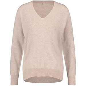 Gerry Weber sweater dames, kleur: taupe, licht, melange, 36, Kleur: taupe licht gemengd