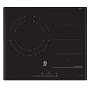 Balay 3EB969LU Plaque FlexInduction, 60 cm, 180 Wh/kg, couleur noire, contrôle coulissant avec 17 niveaux de cuisson, zone géante de 28 cm