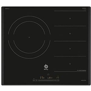 Balay 3EB969LU Plaque FlexInduction, 60 cm, 180 Wh/kg, couleur noire, contrôle coulissant avec 17 niveaux de cuisson, zone géante de 28 cm