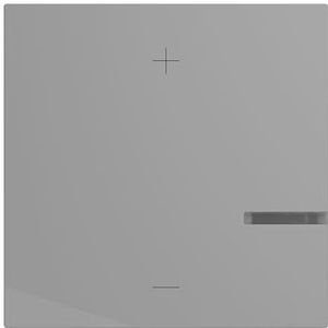 LEGRAND, Seano 765241 tuimelschakelaar voor touch-dimmer, 2-aderige versie, met lichtvenster voor status-led, kleur: aluminium gelakt