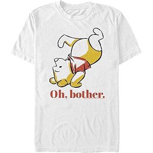 Disney Uniseks Winnie The Pooh T-shirt met korte mouwen, wit, L, Weiss
