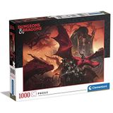 Clementoni - Dungeons & Dragons Draken, 1000 stukjes, puzzel, entertainment voor volwassenen, gemaakt in Italië, 39733