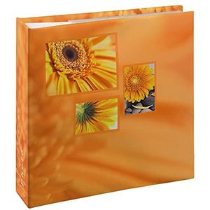 Hama Singo Memo Fotoalbum, 22 x 22 cm, voor 200 foto's van 10 x 15 cm, 100 pagina's, oranje
