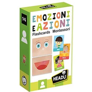 Headu Montessori Flashcards voor emoties en acties, IT23103