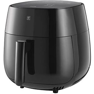 ZWILLING Air Fryer heteluchtfriteuse, 4 liter, 6 programma's, 1400 watt, frituren, koken en koken zonder vet, incl. receptenboek, zwart