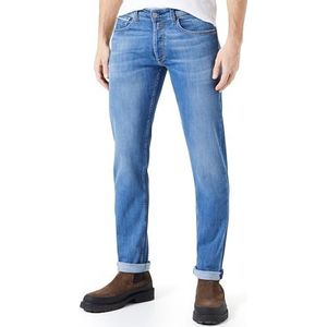 Replay Grover Jeans voor heren, rechte pasvorm, met stretch, Medium blauw 009