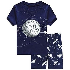 Little Hand Pyjama tweedelige pyjamaset voor kinderen en jongens, pyjama, A-maan