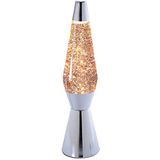 Fisura - Lamp met reservelam. Afmetingen: 11,5 cm x 11,5 cm x 40 cm. (Zilver)