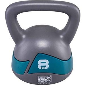 Body Sculpture Kettlebells – 8 kg Mixte, Gris/Vert, Taille Unique