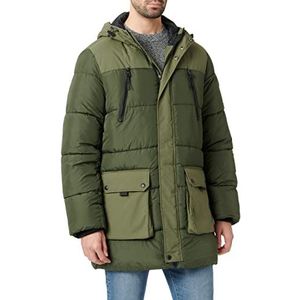 Street One MEN Veste d'hiver Homme, Vert Sapin, S