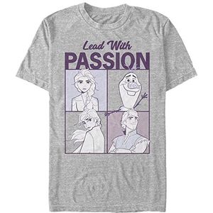 Disney Uniseks T-shirt ""Frozen"", korte mouwen, Melange Grey, XXL, Melange Grey