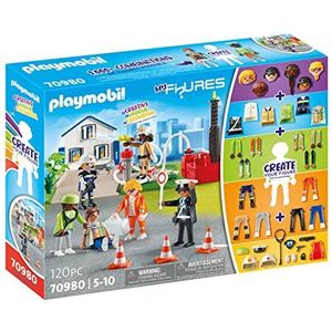 PLAYMOBIL My Figures 70980 Rescue Mission 6 figuren van meer dan 1000 actiespeelgoedcombinaties voor kinderen vanaf 5 jaar