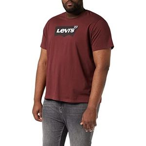 Levi's Graphic Crewneck Tee BW SSNL Color Port T-shirt, heren, Bw Ssnl Color Port (bordeaux), XXS heren, Bw Ssnl Color Port