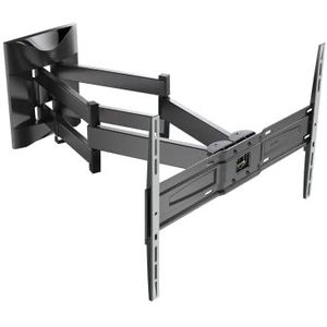 Meliconi Space System DUALMOTION 600 Pantograph muurbeugel voor flatscreen-tv (32-85 inch) horizontaal en verticaal VESA 300-400-600, zwart