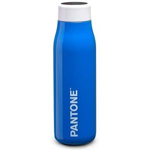 Pantone™ Thermische drinkfles met digitaal touchscreen van roestvrij staal, houdt 24 uur koud/12 uur warm, 500 ml, blauw