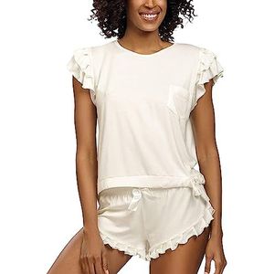 DKaren Lulu Pyjamaset voor dames (1 stuk), ECRU