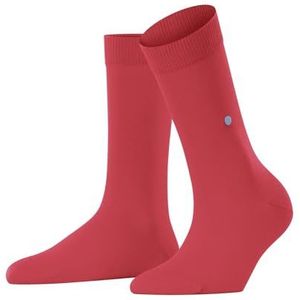 Burlington Dames dames ademende sokken duurzaam biologisch katoen effen gekleurd met platte teennaad voor dagelijks leven en werk eenheidsmaat cadeau-idee 1 paar, Rood (Coral Red 8542) nieuw -