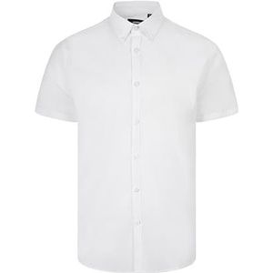 VELILLA 405024S Heren Oxford overhemd korte mouwen wit XXL wit XXL, Wit.