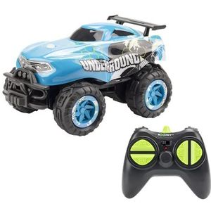 Exost X-Beast 2,4 GHz 13 cm auto met afstandsbediening voor alle terreinen, speelgoed voor kinderen, vanaf 5 jaar, 20612, mini-truck, blauw