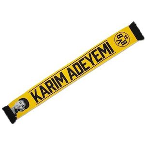 Borussia Dortmund BVB Karim Adeyemi Uniseks sjaal, geel, één maat, geel, één maat, Geel.