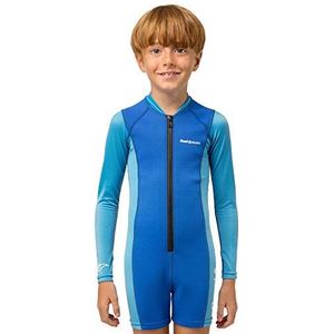 Cressi Kids zwembroek met lange mouwen voor kinderen, uniseks, kinderen, blauw/lichtblauw, XL (5/6 jaar)