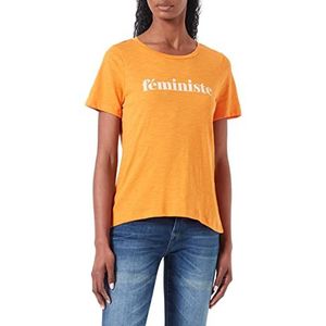 ICHI Dames T-shirt, 161164/Orange Peper, S, 161164/sinaasappel peper