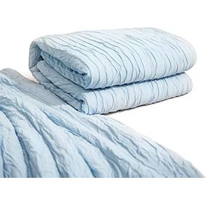Sunveno Zomerdeken voor baby's, dubbelzijdig dekbed, een comfortabele deken van huidvriendelijke en ademende modalstof, machinewasbaar (blauw, 70 x 100 cm)
