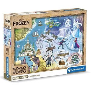 Clementoni - Disney Frozen Frozen - 1000 stukjes puzzel voor volwassenen, gemaakt in Italië, meerkleurig, 39784