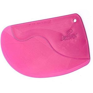 Decora 9271036 Plastic Dough Scraper CM 12,5, kunststof, roze