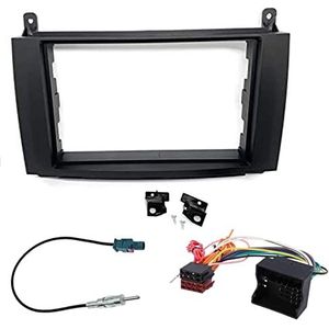 Sound Way 2 DIN autoradio frame ISO-aansluitkabel antenne-adaptersleutel compatibel met Mercedes A/B-klasse Viano, Vito, Sprinter, Volkswagen Crafter