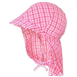 maximo Babymeisje beschermmuts geruit meerkleurig (roze wit geruit 25), 47, meerkleurig (roze en wit geruit 25)