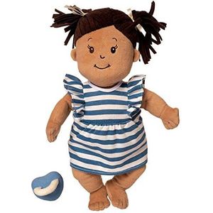 Manhattan Toy Baby Stella Beige met bruin haar, 38,1 cm, Soft First Baby Doll
