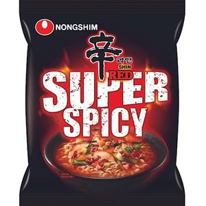 Nong Shim Red Shin Ramyun instant noedels / Koreaanse soepen, zeer scherp, snel te bereiden, 1 x 120 g
