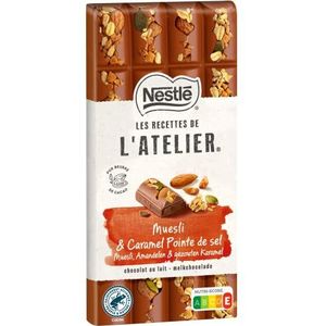 Nestlé De Recepten van het Atelier Chocolade met melk, Muesli – Tablet, 170 g