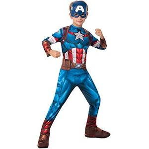 Rubie's Officieel Marvel-kostuum klassiek ""Captain America"" - maat S - 5-6 jaar - I-702563S