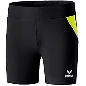 Erima - Korte broek, Zwart/Neon Geel
